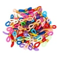 thumbnail image 2 of 50 Pieces Eyeglass Chain Ends Adjustable Silicone End Connectors Retainer Eyeglass Strap Holder Ends for Sunglasses Chain, Sports Eyeglasses Strap Mixed color, 2 of 10