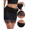 thumbnail image 3 of DARING DIVA Women's Above Knee Half Slip Lace Hem Short Under Dresses M Black, 3 of 6