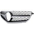 thumbnail image 2 of Grille Assembly Compatible With 2012-2015 Mercedes Benz C63 AMG Coupe Chrome Shell with Painted Black Insert, 2 of 3