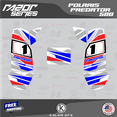thumbnail image 4 of Kalair GFX Graphics Kit for Polaris ATV PREDATOR 500 (2002-2011) Razor Series, 4 of 5