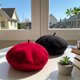 thumbnail image 3 of 1 Gorro De Lana Tipo Boina Para Perro O Gato Gorro Rojo Francés Para Perro O Gato Disfraz Diario De Halloween Accesorio Para El Pelo Foto, 3 of 4