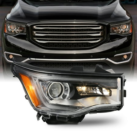 AKKON - Fit 2017 2018 2019 GMC Acadia SL 17-19 Halogen Type w/o DRL Projector Headlight Replacement Passenger Right Side