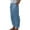 A-Blue417, variant on Mens Linen Blend Harem Pants Elastic Waist Baggy Cropped Trousers For Casual Daily Wear