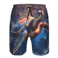 thumbnail image 3 of Fotbe Night Sky Turtle Trajes de Baño Estampados para Hombre, Shorts de Verano de Secado Rápido, Ropa de Playa, Bañadores-Small, 3 of 6