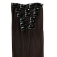 thumbnail image 1 of Clip In Hair Extension 6Pcs Full Head Natural Women 16 Clips Synthetic Straight Hair Extensions, 1 of 2