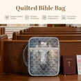 thumbnail image 7 of Xixirimido Bible Cover Case for Women Men Large Bible Cover with Handle Quilted Bible Carrying Case Bag Bible Study Supplies Accessories, White Horse, 7 of 7