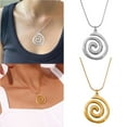 thumbnail image 3 of Osdhezcn Fashionable Swirl Pendant Necklace Adjustable Length Neckchain Elegant Accessory, 3 of 19