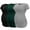 Black/Deep Green/Pinstripe, variant on Women's Short Sleeve Maternity Shirt Side Ruched Pregnancy Tunic T-Shirt 3-Pack