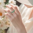 thumbnail image 5 of YYKihy Cubic Zirconia Colorful Rainbow Ring Multi Color Gemstone Ring Jewelry, 5 of 6