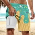 thumbnail image 2 of Kcolen Mens Swim Trunks 9 Inch Lined Elastic Waist Drawstring Beach Shorts Lightweight Swimming Trunks Mens Swim Trunks Summer Beach Athletic Fit Bathing Suit Beach Board Shorts, 2 of 4