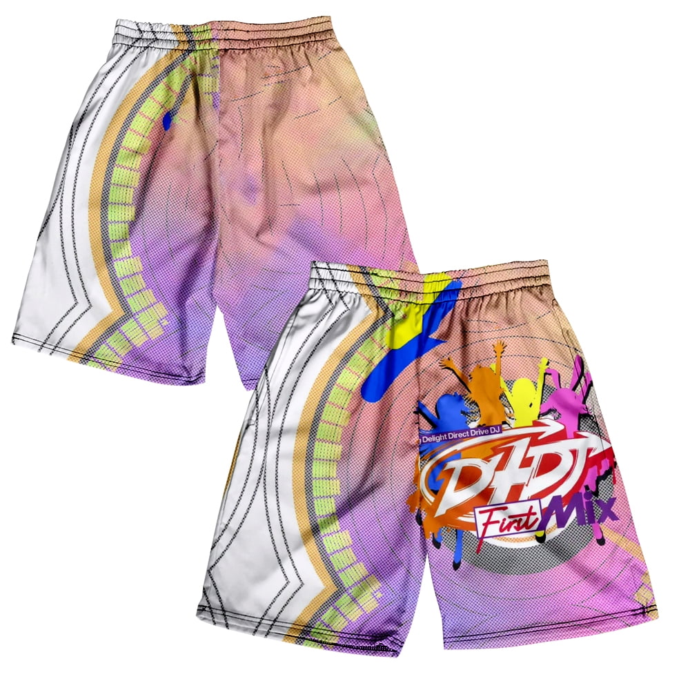 D4DJ All Mix Anime Merch Unisex Casual Beach Shorts Swimming