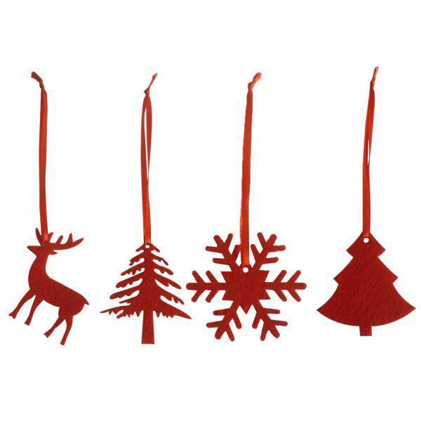 2x 12pcs Etiquetas Colgantes de Elk Adornos de árbol de Navidad Zulema Etiquetas de adornos navideños