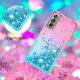 thumbnail image 4 of Funda para Samsung Galaxy S21 FE 5G Transparente con Brillos Carcasa Protectora Antigolpes con Glitter Brillante, 4 of 5