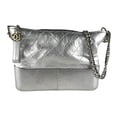 thumbnail image 1 of Pre-Owned CHANEL Gabrielle de Chanel Shoulder Bag, Leather/Metal, Silver/Gold,... (Good), 1 of 5
