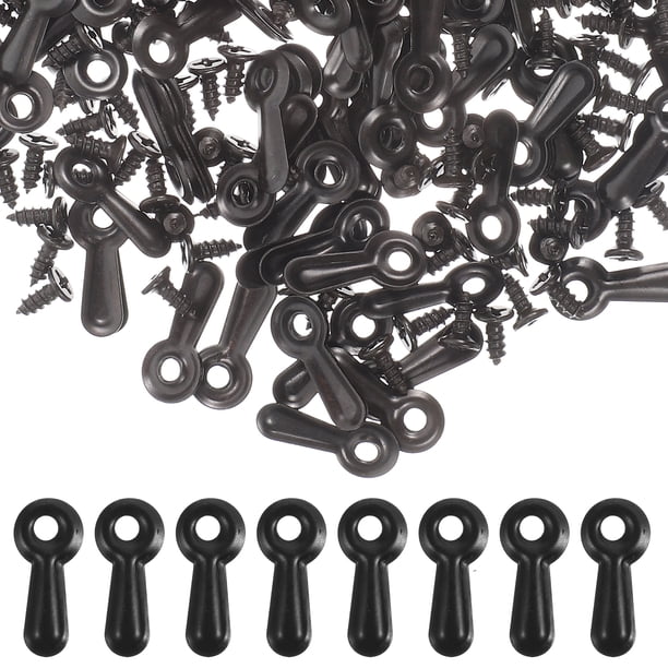 KAKOWELY 160 piezas de sujetadores de botón giratorio para marcos de fotos con tornillos, clips de soporte para herrajes
