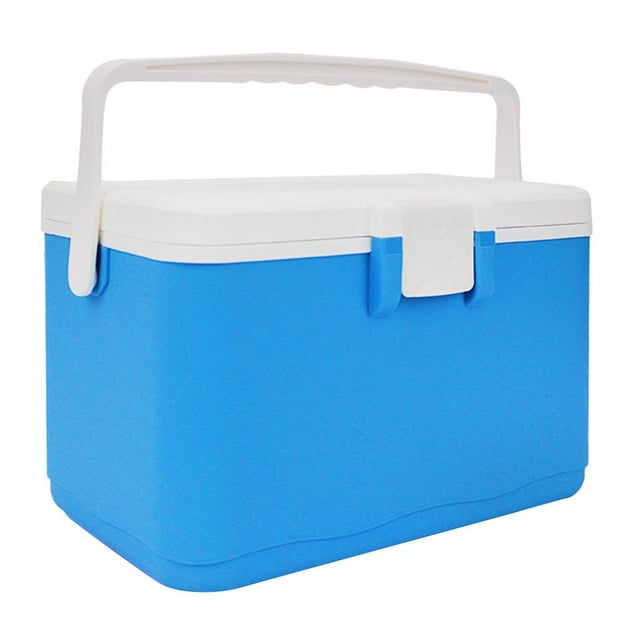Enfriador portátil - Caja aisda para almacenamiento de alimentos - Portador de almacenamiento de bebidas fría , Transporte en automóvil, P Baoblaze Congelador más fresco que acampa