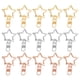 thumbnail image 1 of 60 piezas de llaveros de aleación de zinc con diseño de estrella y hebillas para colgar llaves., 1 of 6