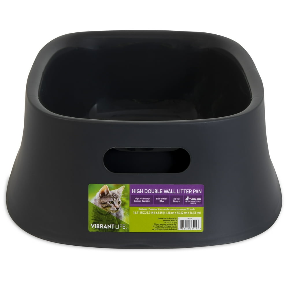 Vibrant Life High Double Wall Litter Pan