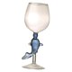 thumbnail image 3 of Vasos de vidrio Perfecl decoración ligera de mano 260 ml Azul, 3 of 8