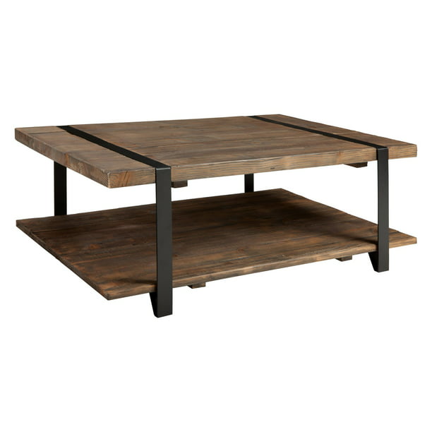 Modesto Large Coffee Table Rustic, Large Square Natural Wood Coffee Table