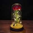 thumbnail image 1 of Glass Rose Galaxy Rose Enchanted Rose Light Up Rose Glass Rose Flower Gift Glass Roses Mom Forever Rose, 1 of 5