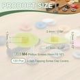 thumbnail image 2 of Uxcell Screw Caps Covers, Plastic Self Tapping Hole Cap Covers Dust Proof Sticker Waterproof for Flat Cross Screw Light Beige, 2 of 7
