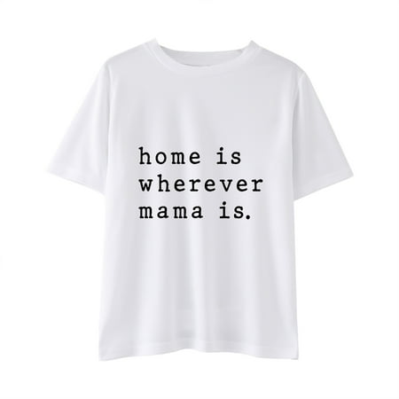 

ZMHEGW The Children Unisex Baby Toddler Boys Girls Short Sleeve Letters Prints Graphic T Shirt Top