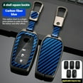 thumbnail image 2 of for Toyota Key Fob Cover, Carbon Fiber Texture Key Fob Case for 2025 Camry, 2021-2025 Venza, Grand Highlander Hilux, Fortuner, 2022-2025 Tundra Tacoma Remote Key, 2 of 9