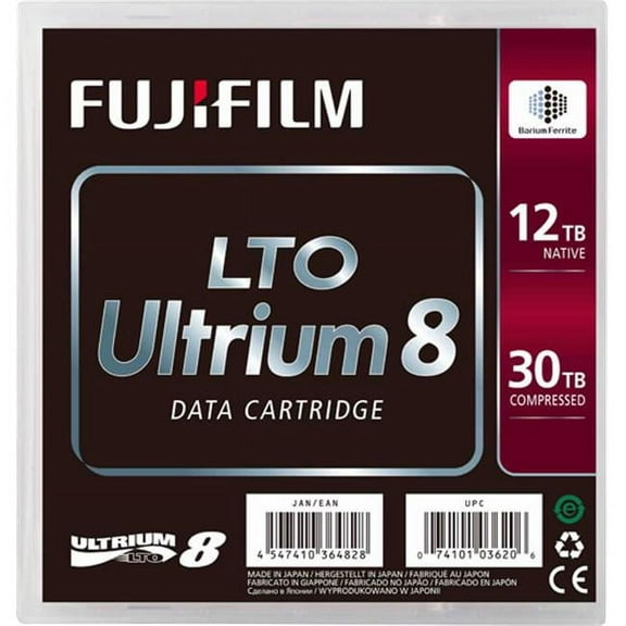 Fuji Film  LTO8 Ultrium 12TB Worm Tape Storage Media with Case