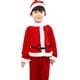 thumbnail image 2 of Disfraz de Navidad para niños y niñas de 2, 4, 6, 8 y 10 años, vestido rojo de Papá Noel con capa, ropa de cosplay para niños, ropa para niñas, 2 of 5