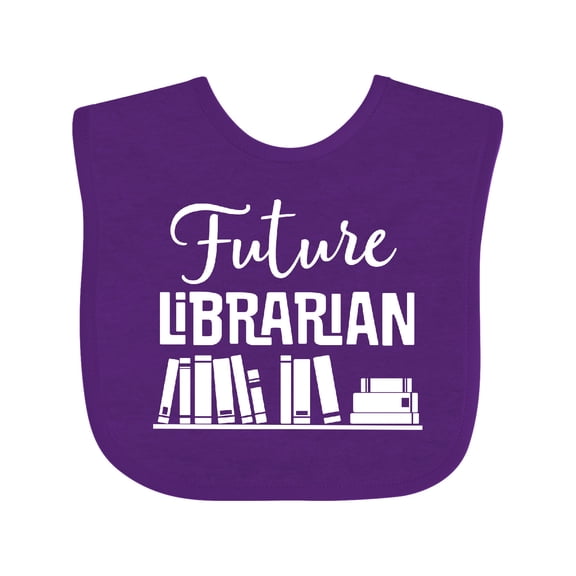 Inktastic Future Librarian Childs Library Boys or Girls Baby Bib