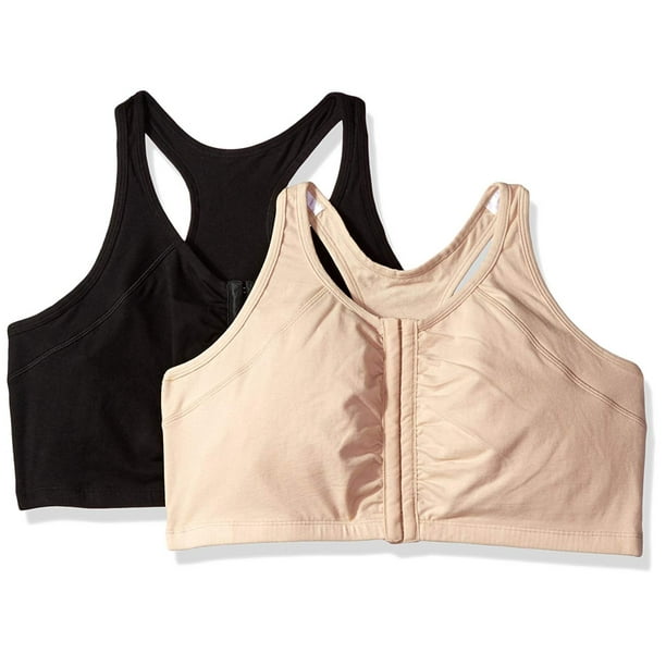 Fruit of the Loom Women's Front Close Racerback (Pack of 2) 