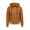 Gold, variant on Women's Coats and Jackets Hooded Zipper Long Sleeved Coat with Pocket Solid Color Drawstring Thick Loose Jacket Fall Winter Casual Party Warm Outerwear,Army Green