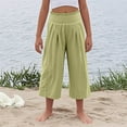 thumbnail image 5 of Fengactive Little Girls Loose Capri Pants High Waisted Casual Lounge Pants Capris for Girls with Pockets, 5 of 7