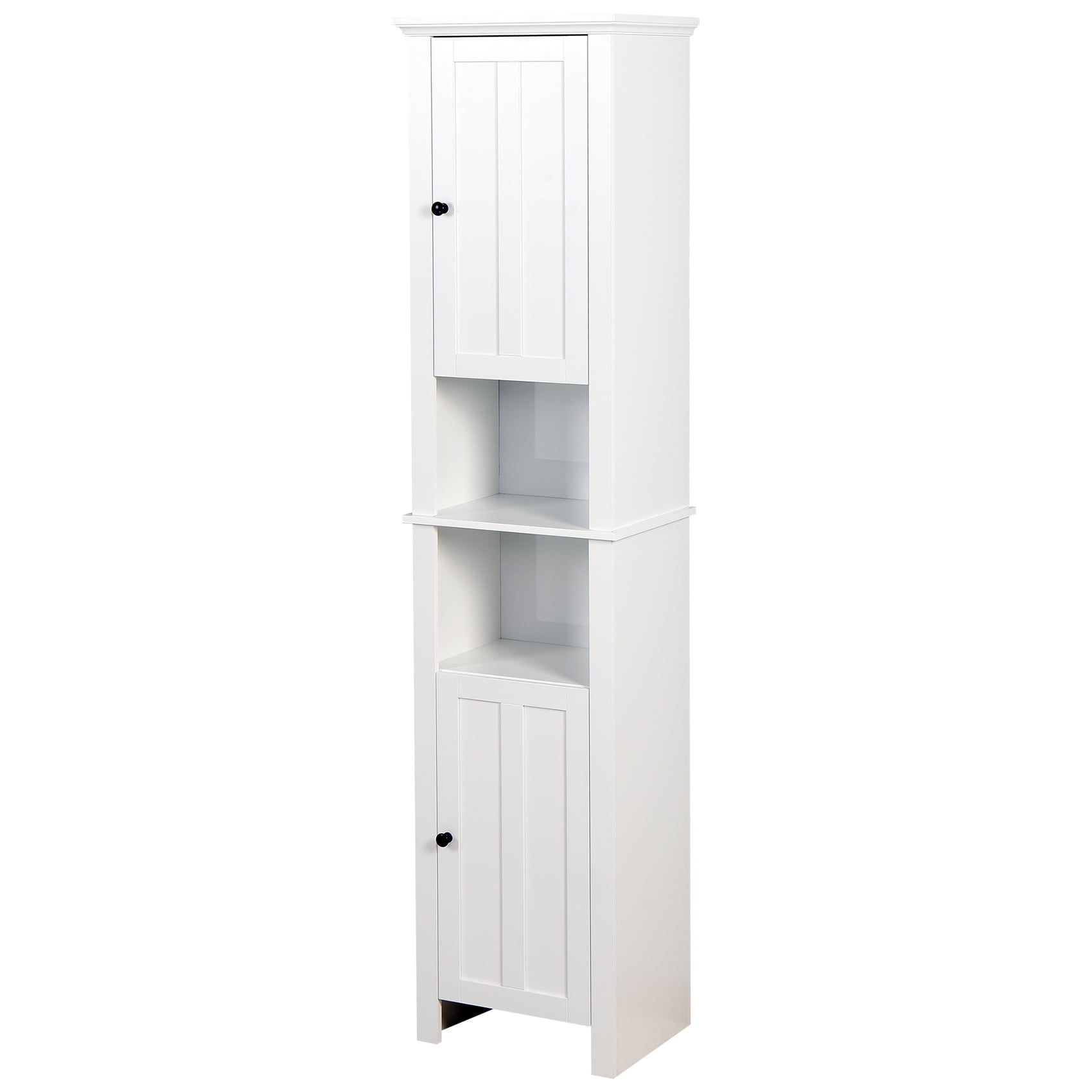 110421012 AOJEZOR Small Bathroom Storage Corner Floor Cabinet with