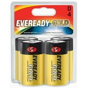 - Eveready 4 Count D Cell Alkaline Batteries