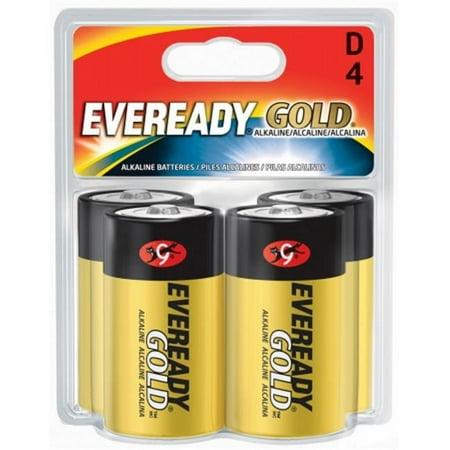 - Eveready 4 Count D Cell Alkaline Batteries