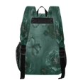 thumbnail image 3 of Large Clear PVC Backpack Heavy Duty See Through Backpack for Adults Work Travel, Green Butterfly Printed 12L, 3 of 8