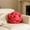 Red, variant on Knot Rose Pillow Ball, Handmade Decorative Throw Pillow, Soft Round Knotted Cushion for Couch & Bedroom, Cute Home Decor, Braided Pillow for Living Room
