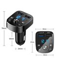 thumbnail image 4 of compatible Dual Usb Car Charger Car Hands-free Wireless Bluetooth Fm Transmitter Mp3 Charger_Perfect Gift, 4 of 5