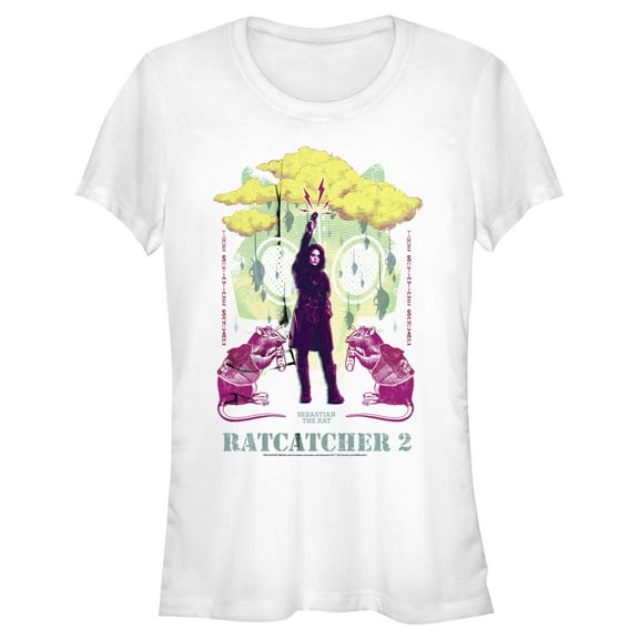 Junior's The Suicide Squad Ratcatcher 2  Graphic Tee White Small