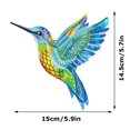 thumbnail image 3 of Colibri Coloré Ornements Muraux en Métal Forgé Autocollants Muraux Faciles à Installer, 3 of 6