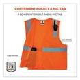 thumbnail image 4 of Ergodyne GloWear Mesh Hi-Vis Safety Vest, 3XL, Orange, 4 of 8