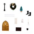 thumbnail image 2 of Decoraciones Navideñas XWSHYW Casa de Muñecas Miniatura Decoración Navideña Roja Set Modelo 11, 2 of 4