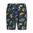 thumbnail image 7 of JUNZAN Undersea Animals Pattern Sleep Pajama Shorts for Men,Men's Pajama Bottoms,Sleepwear,Pj Shorts, 7 of 7