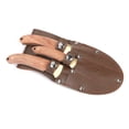 thumbnail image 5 of Mossy Oak 3 Piece Wood Finish Stainless Steel Knife Set with Leather Sheath, Brown, 5 of 7