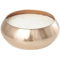 thumbnail image 6 of CosmoLiving by Cosmopolitan Copper Metal Tropical Breeze Scented Wide 125 oz 5 Wick Candle with White Wax, 6 of 7
