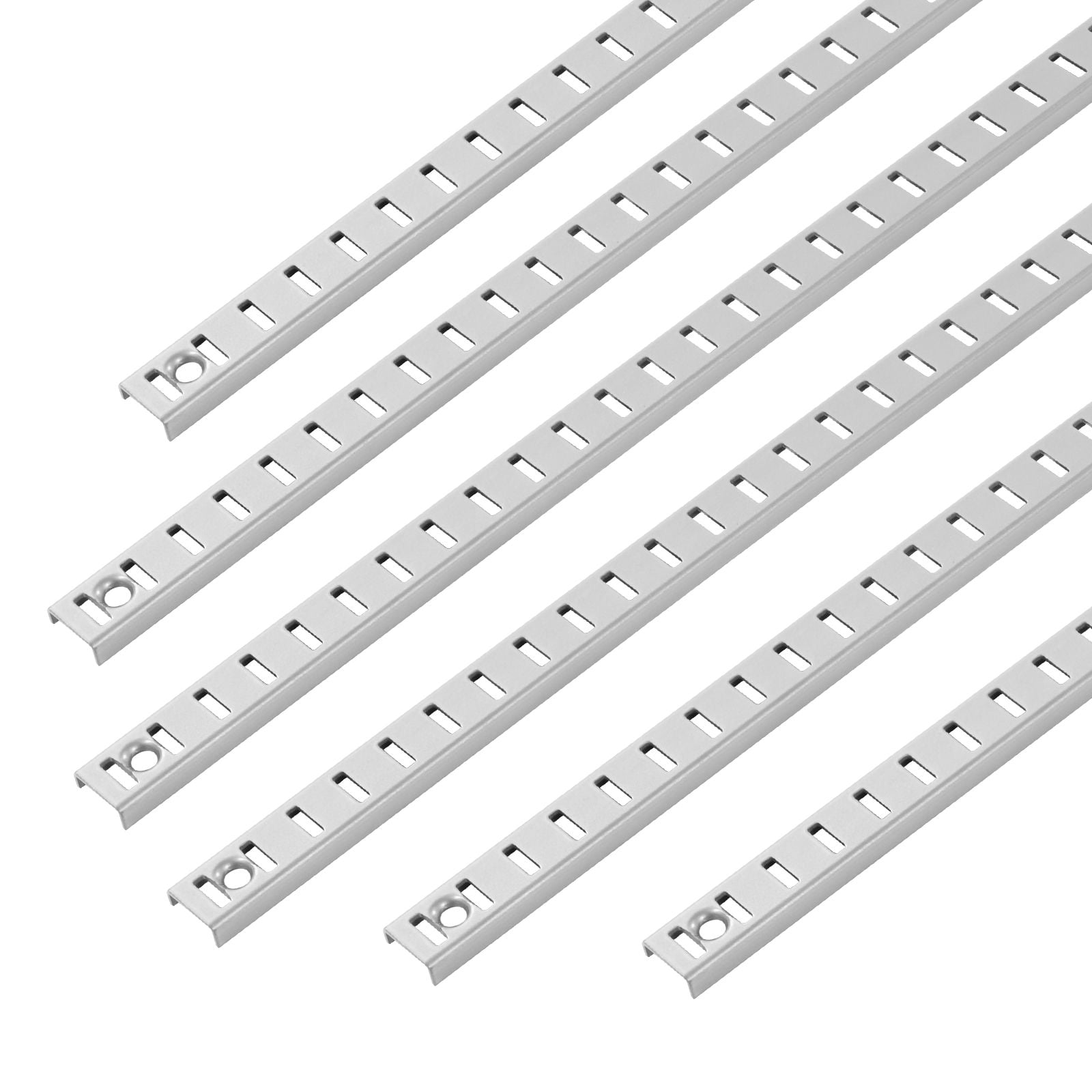 Heavy-Duty Pilaster Shelf Track Multi-Tier Adjustable Height and Width SPCC Steel for Living Room Bedroom Storage