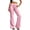 Pink, variant on Ixbnca Womens Bootcut Pants Stretchy Drawstring Yoga Long Pants Comfy High Rise Loungewear Gym Flared Sweat Pants