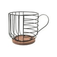 thumbnail image 1 of Thinsony ForCapsule Baskets Versatile And Convenient Coffee Holder For Sachet Storage Organizing Organized black uncovered, 1 of 6